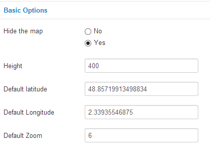 module adsmap Options