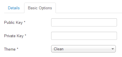 plugin Recaptcha Options