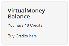 Module VirtualMoney Balance